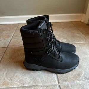 NEW The North Face Mens Thermoball Zip-Up Winter Snow Boots, TNF Black​